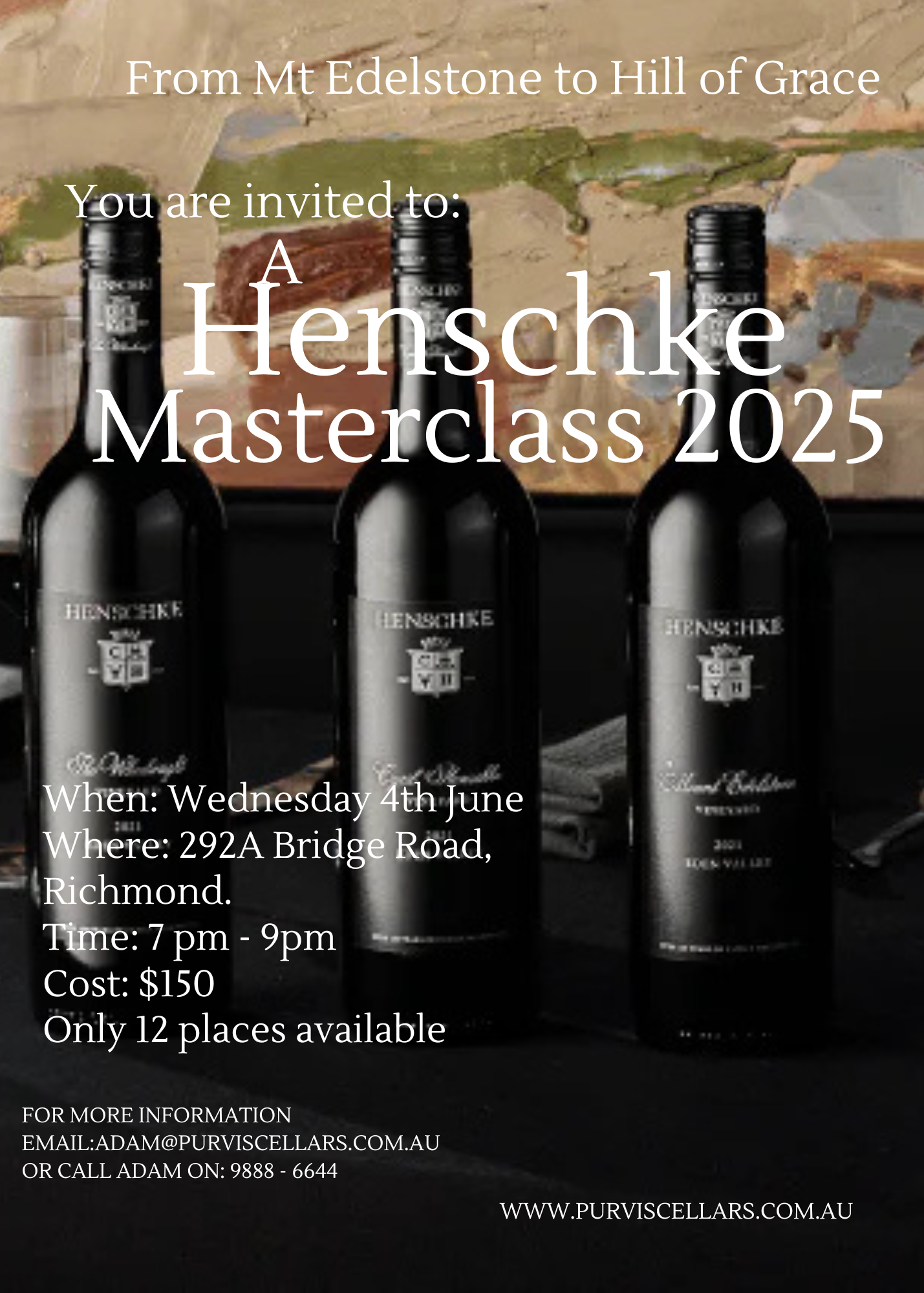 Event Booking - A Henschke Masterclass 2025
