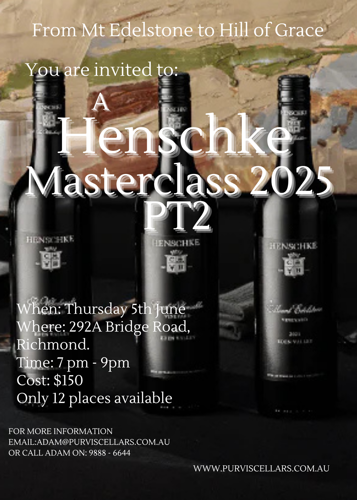 Event Booking - A Henschke Masterclass 2025 Pt2