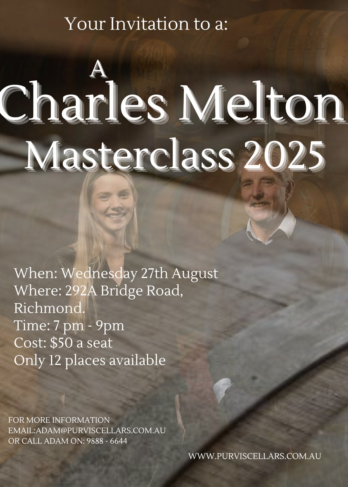 Event Booking - A Charles Melton Masterclass 2025