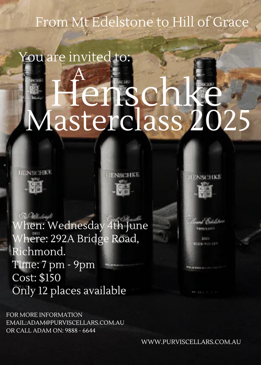 Event Booking - A Henschke Masterclass 2025