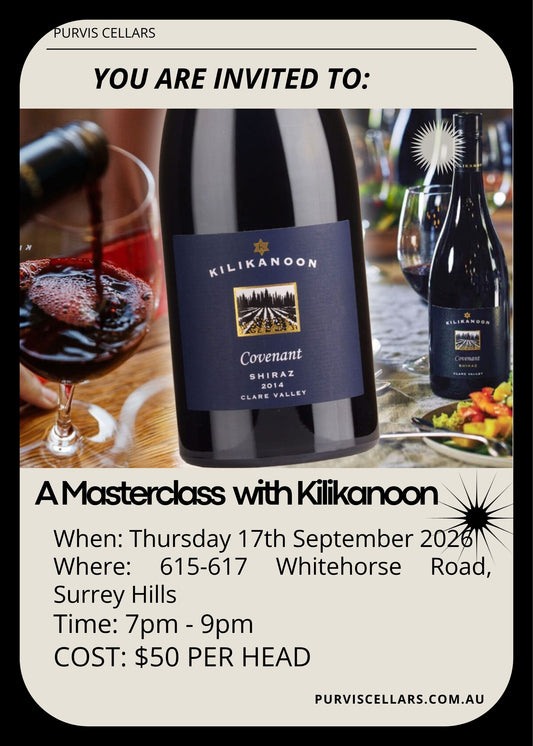 Event Booking - An Evening with Kilikanoon