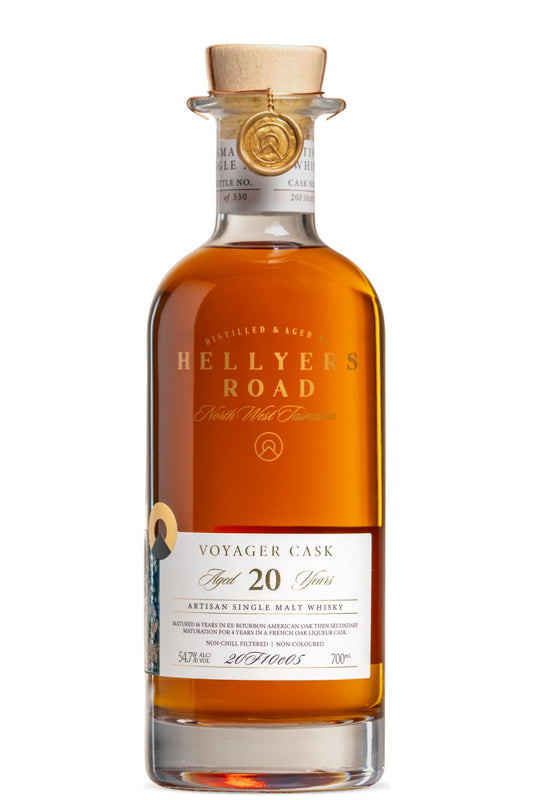Hellyers Road Voyager Cask 20yr Old Single Malt Whisky 700ml