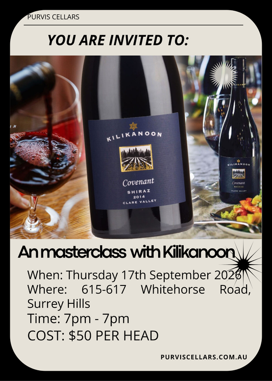 Event Booking - An Evening with Kilikanoon