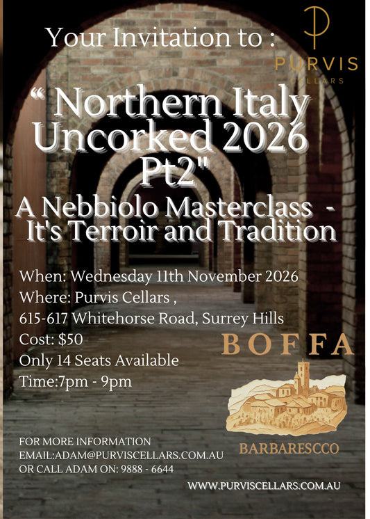 Event Booking - Northern Italy Uncorked 2026 pt2